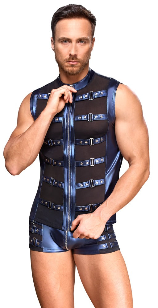 Metallic Strap Shirt